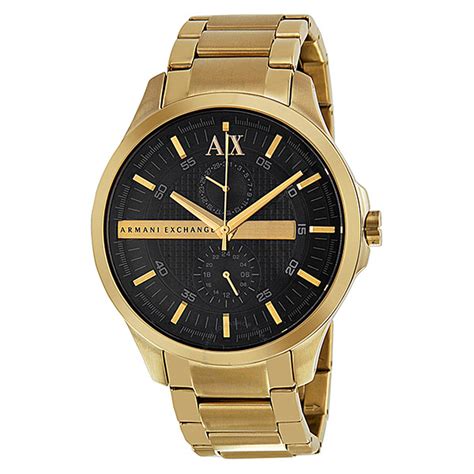 armani exchange reloj dorado|all black armani exchange watch.